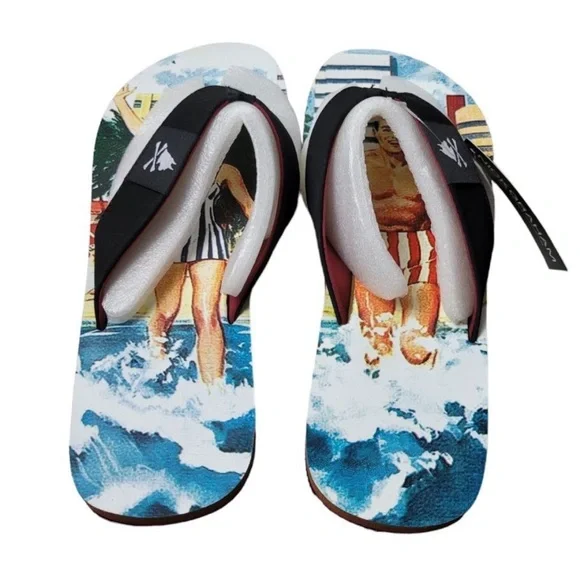 NEW Nick Graham Jason Beach Flip Flops Size 13 - Picture 1 of 2